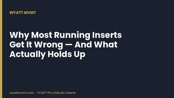 Why Most Running Inserts Get It Wrong — And What Actually Holds Up