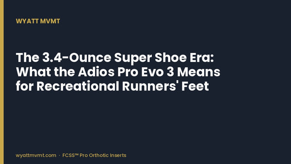 The 3.4-Ounce Super Shoe Era: What the Adios Pro Evo 3 Means for Recreational Runners' Feet