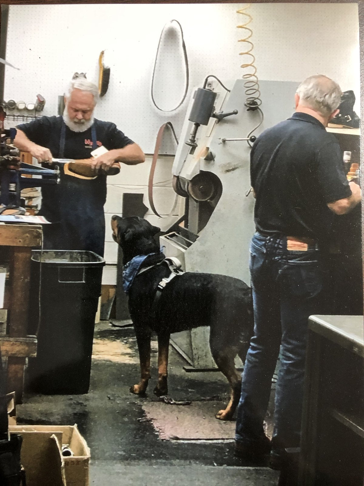 Tony and Ricky Wyatt in the family workshop